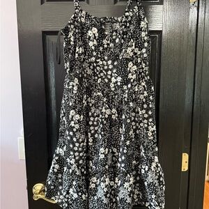 Torrid Black and White Patterned Dress